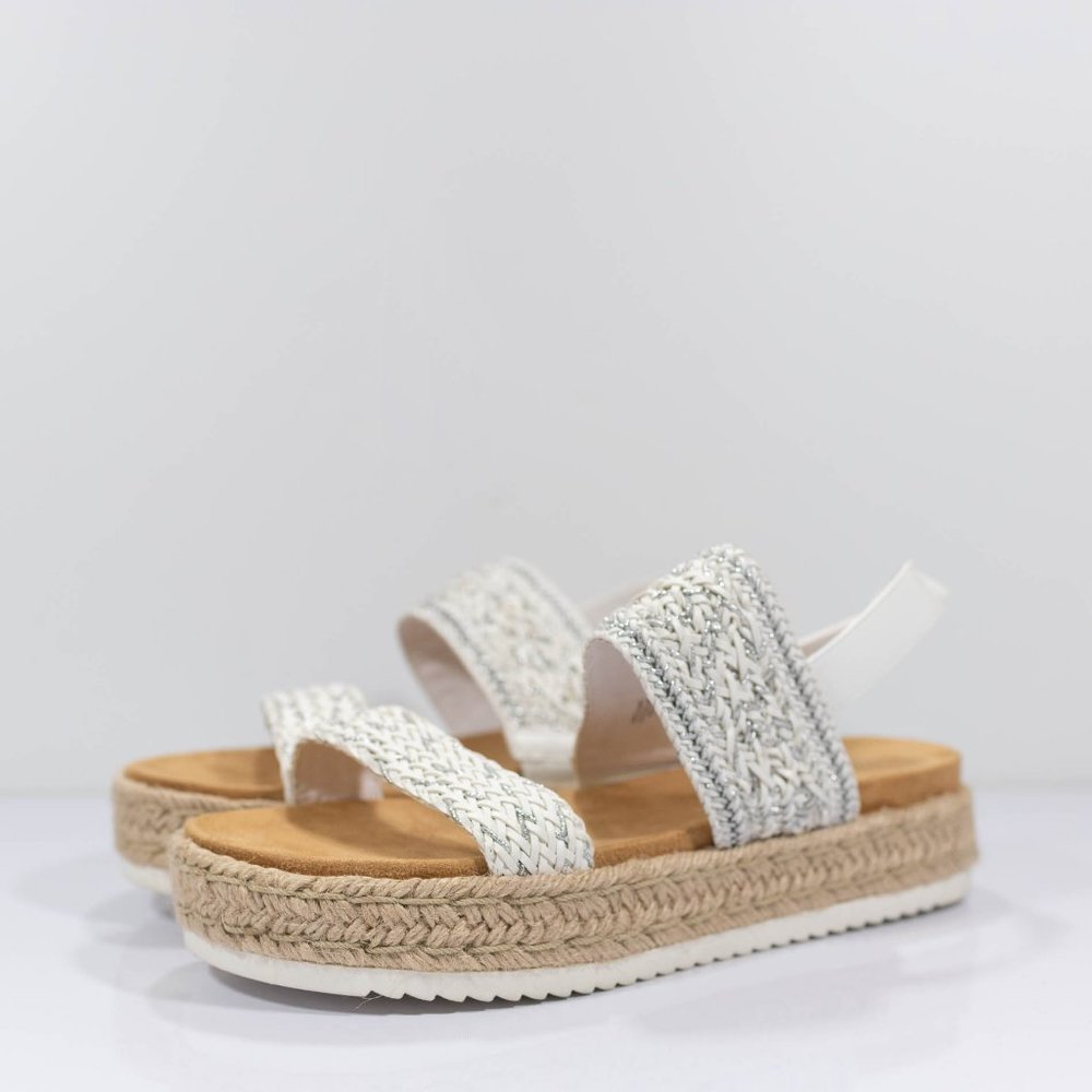 Sun + Stone Karli Sling Back Wedge Flatform Sandal - Picture 5 of 13